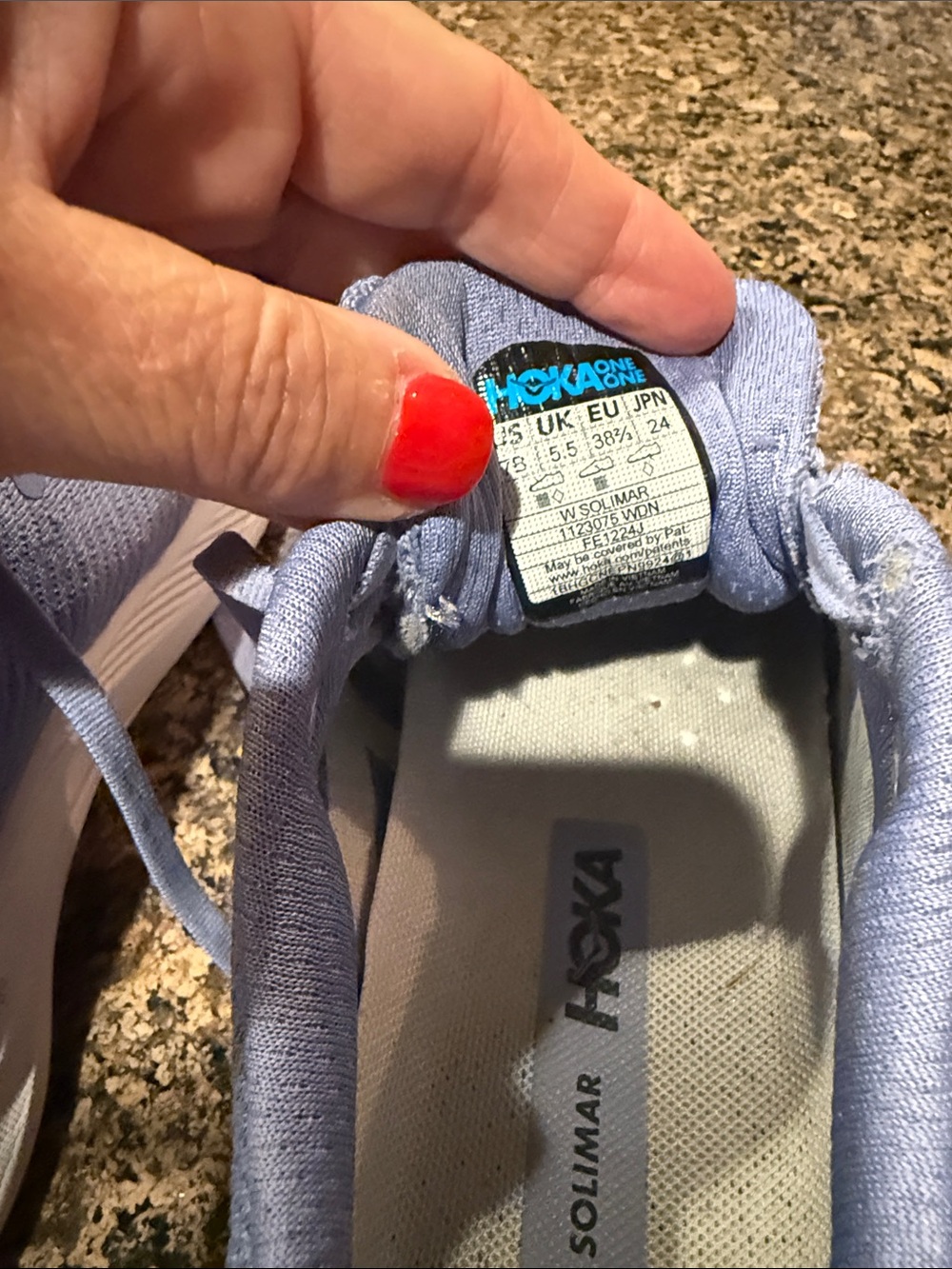 Hoka Women's Solimar Lavender White Athletic Running Shoes Sneakers - Picture 12 of 14